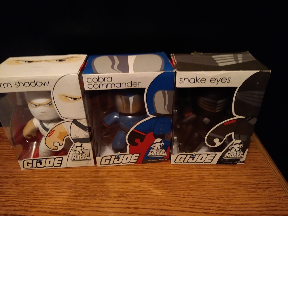 BNIB - GI-JOE MIGHTY MUGG MUGGS BUNDLE - SHADOW/COBRA/SNAKE